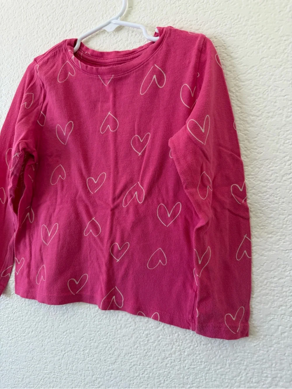 Old Navy Pink Heart Softest Tee